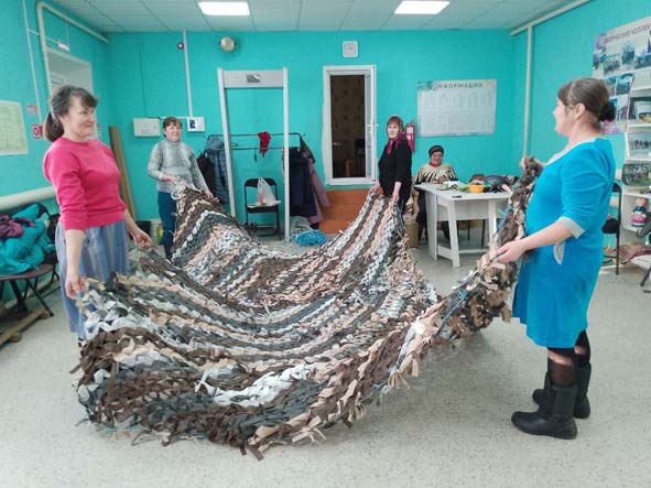 Маскировочная сеть готова